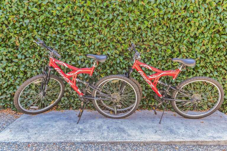 Explore the neighborhood on up to 4 Coca-Cola branded bicycles provided for your convenience—perfect for a fun and unique way to see the sights! Explore the neighborhood on up to 4 Coca-Cola branded bicycles provided for your convenience—perfect for a fun and unique way to see the sights!